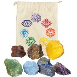 Chakra Pouch W/ Raw Crystals