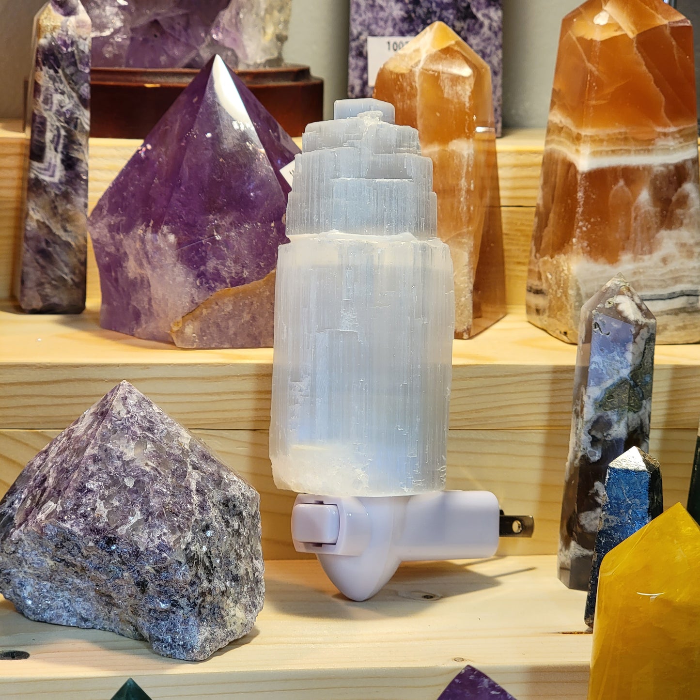 Selenite Night Light