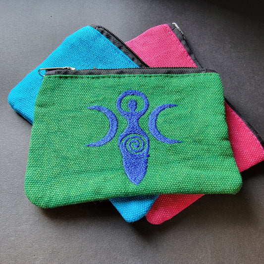 Goddess of Earth Embroidered Coin Purse