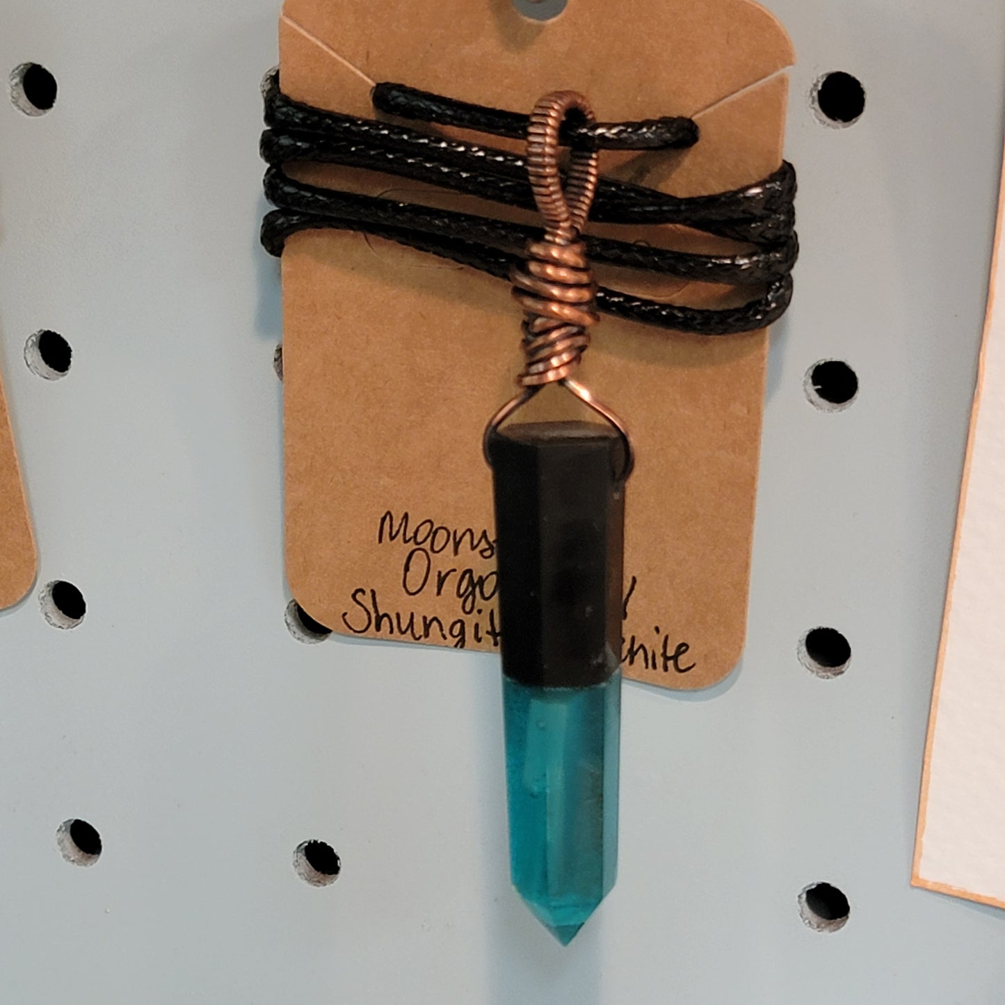 Moonstone Orgonite point Necklace