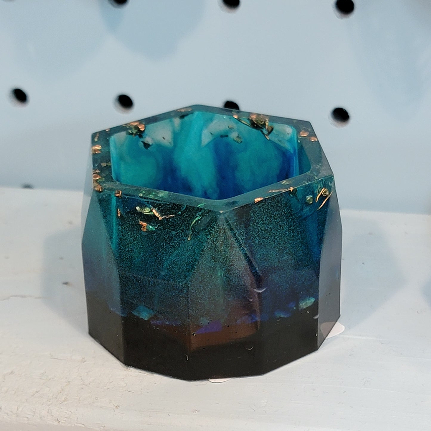 Blue Orgonite Clearing Vessel