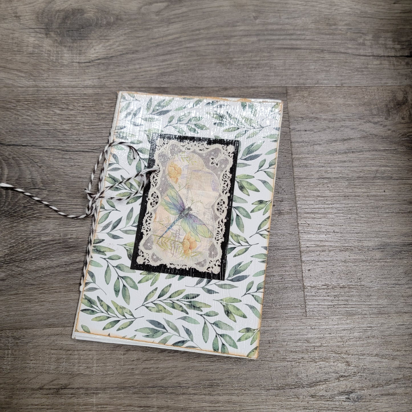 Small Hand-made Repurposed Dragonfly Journal