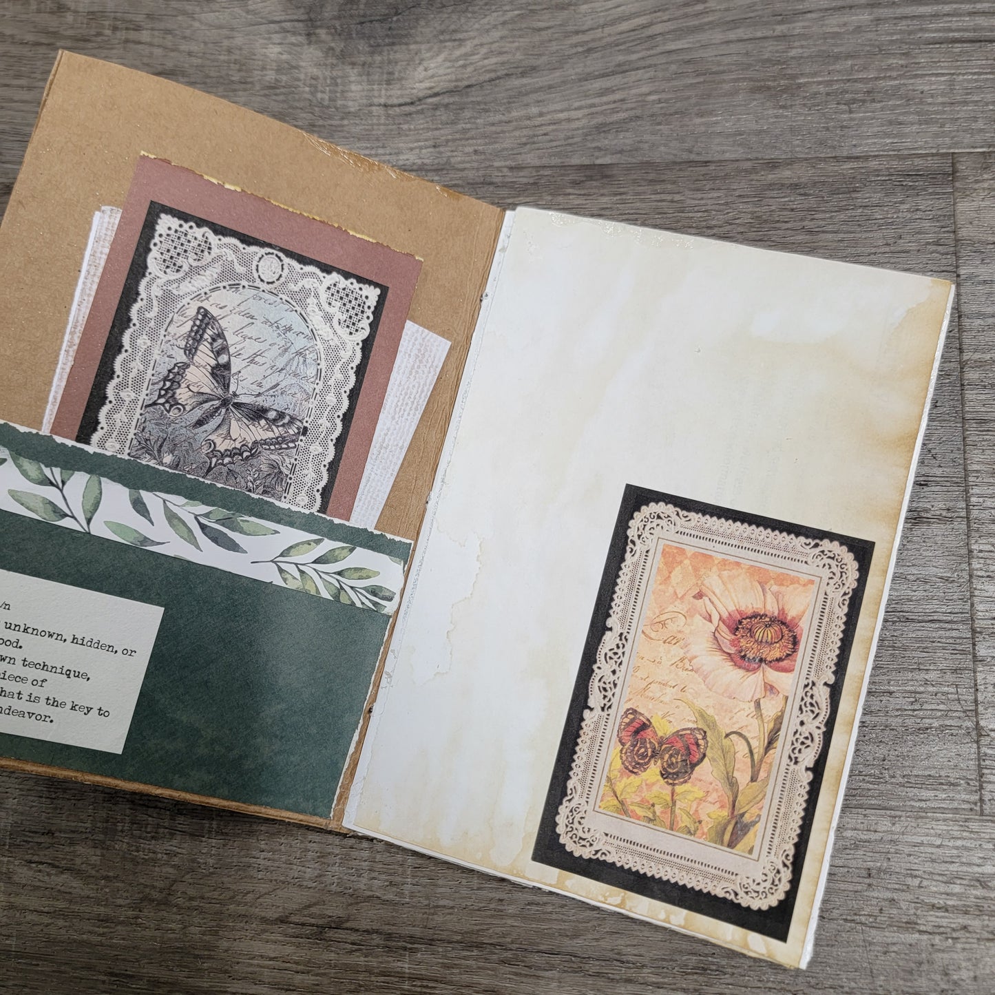 Small Hand-made Repurposed Dragonfly Journal