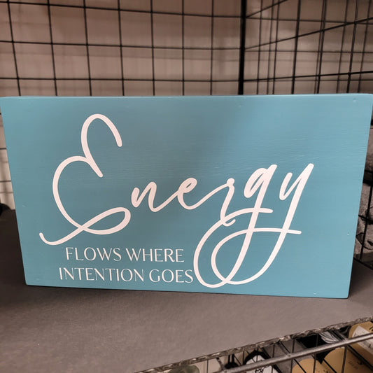 Energy Wood Sign