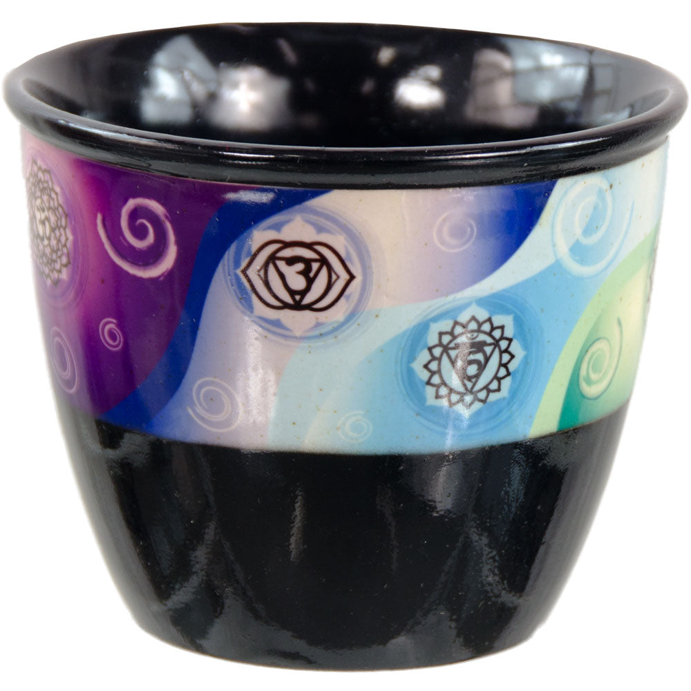 Ceramic Smudge Pot Chakra Large