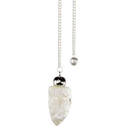 Clear Quartz Rough Pendulum