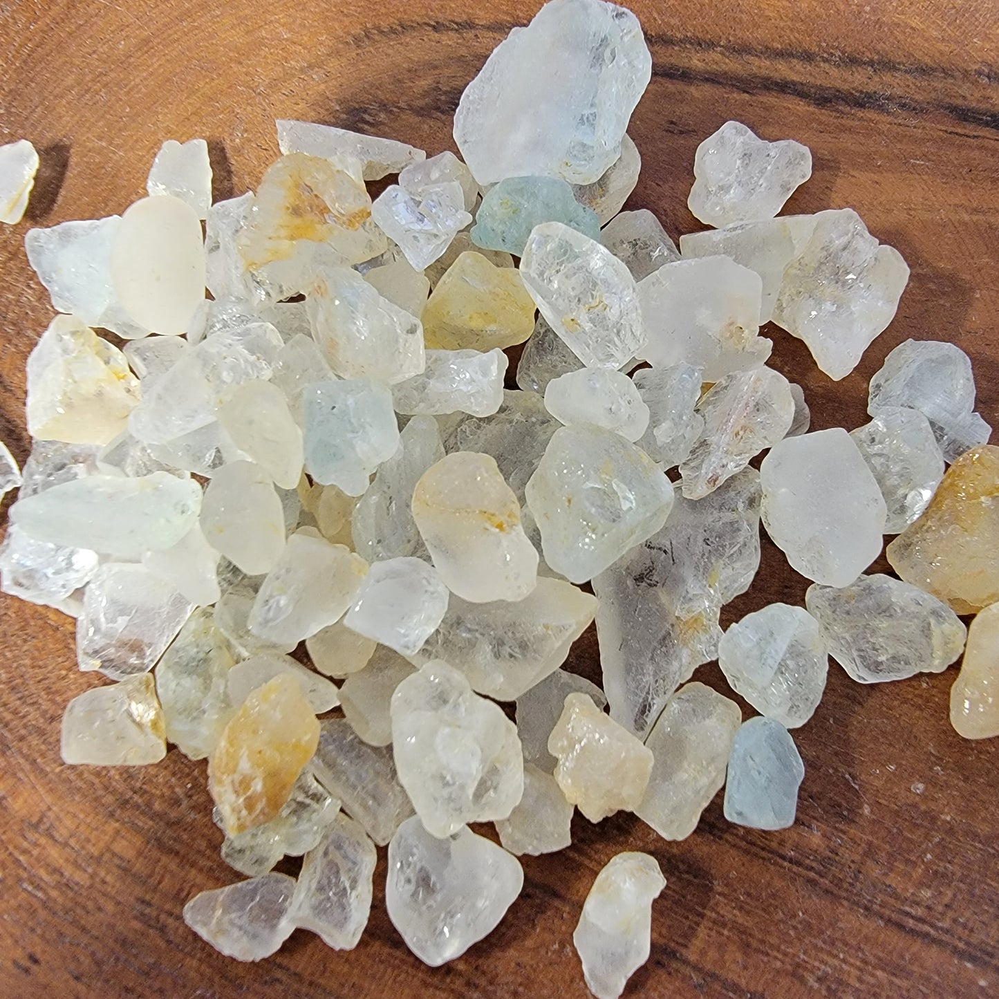 Blue Topaz Raw Chips