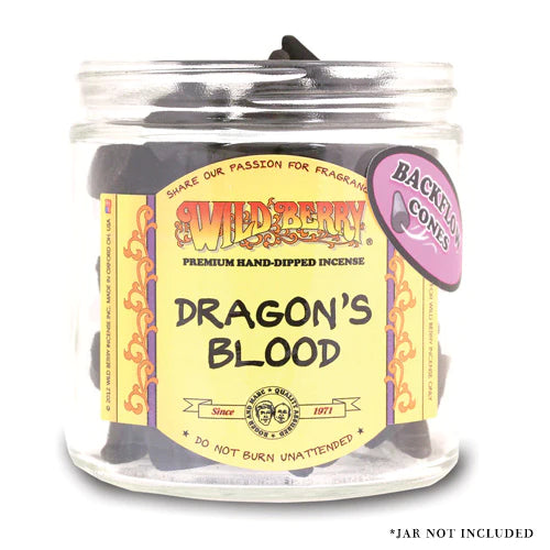 Dragon's Blood Wild Berry Backflow Incense Cones