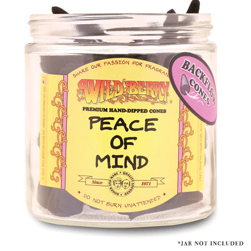 Peace of Mind Wild Berry Backflow Incense Cones