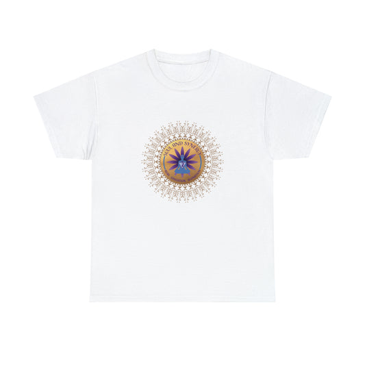 Unisex Heavy Cotton Tee With Soul and Synergy Logo