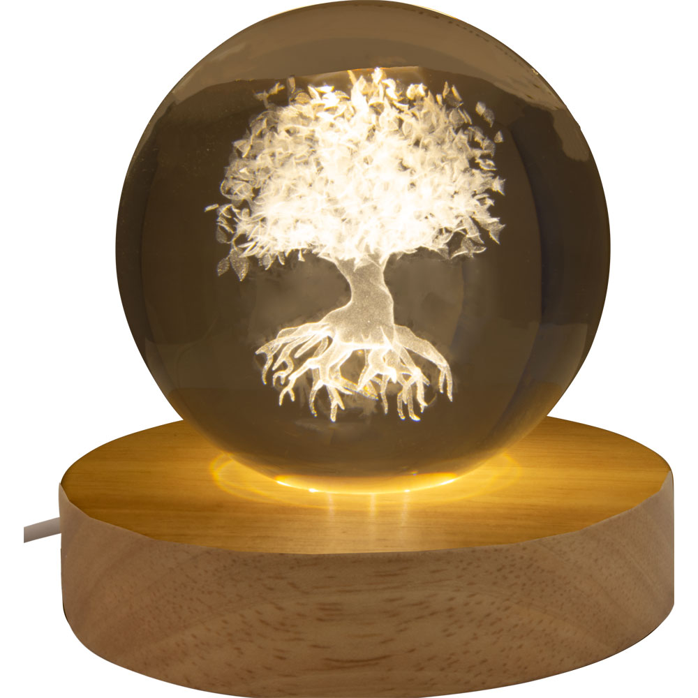 Tree of Life LED Crystal Ball