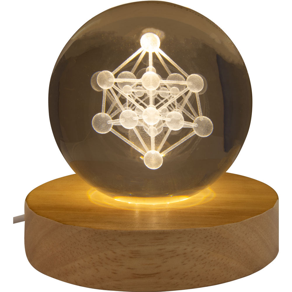 Metatron's Cube LED Crystal Ball