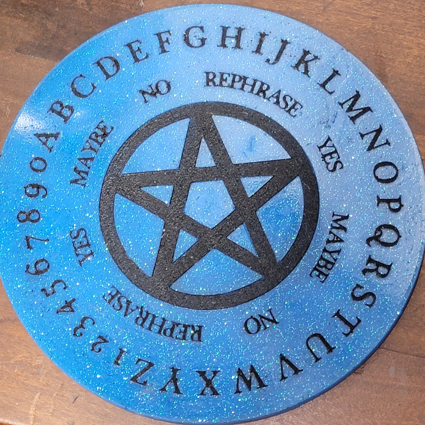 Pentacle Pendulum Resin Disc