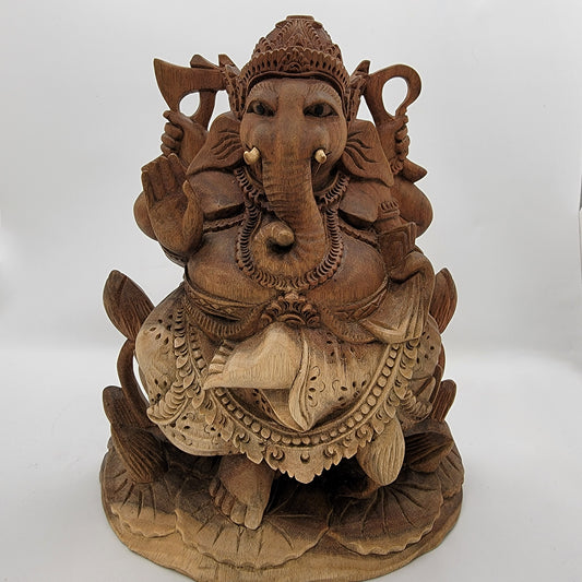 Ganesh Wooden Statue