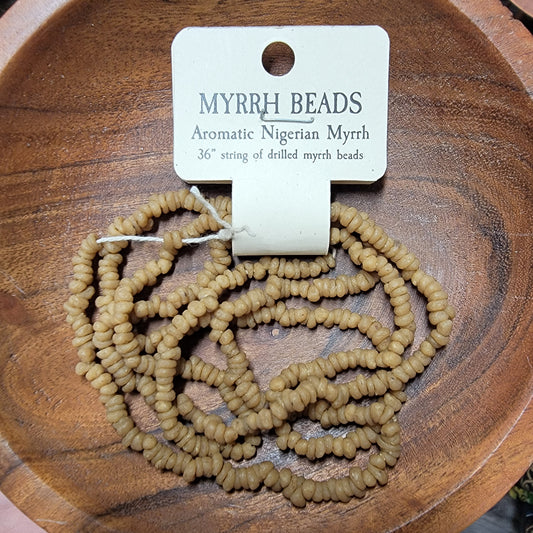 Myrrh Bead Strand 36”