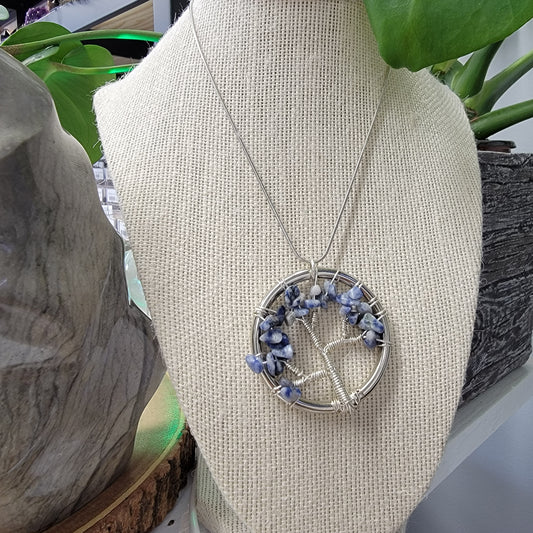 Sodalite Tree of Life Necklace