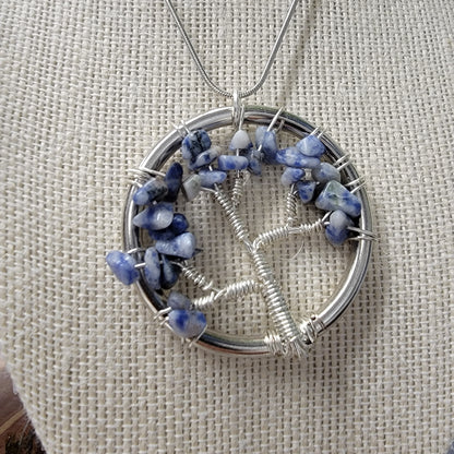 Sodalite Tree of Life Necklace