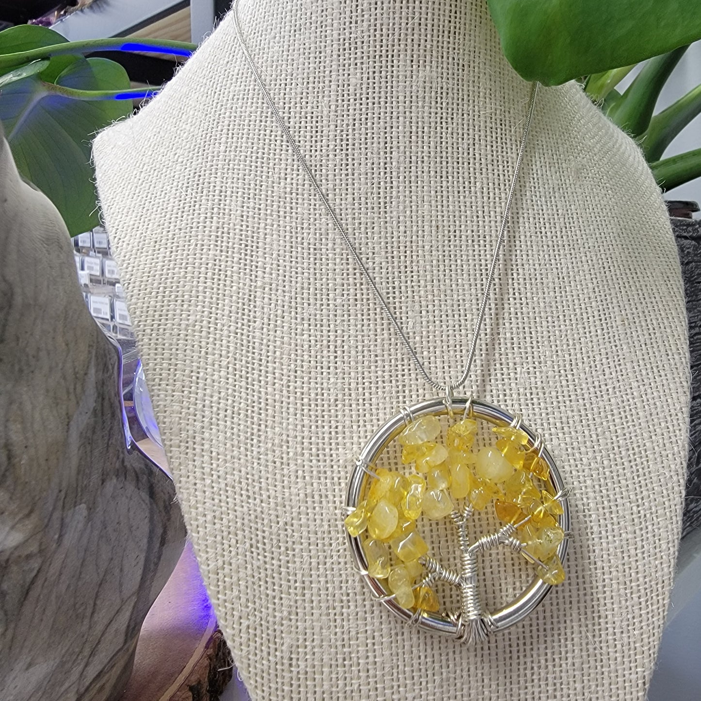 Citrine Tree of Life Pendant