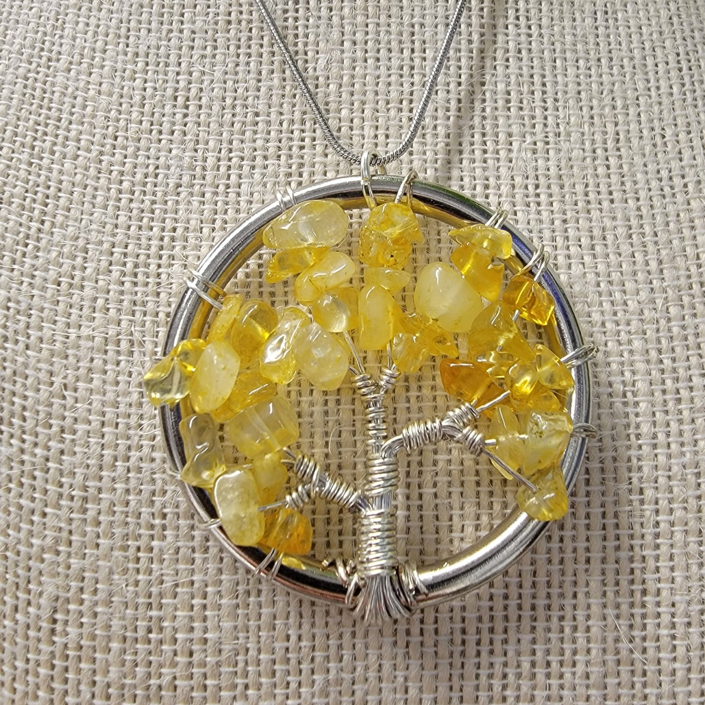 Citrine Tree of Life Pendant