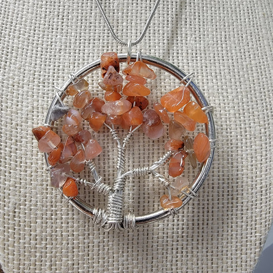 Carnelian Tree of life Necklace