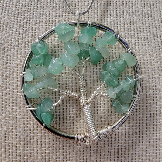 Green Aventurine Tree of life Necklace