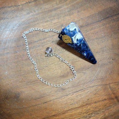 Cho Ku Rei Reiki Symbol Sodalite Pendulum