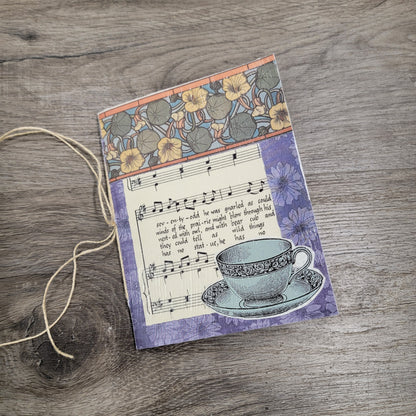 Small Hand-made Repurposed Music Journal
