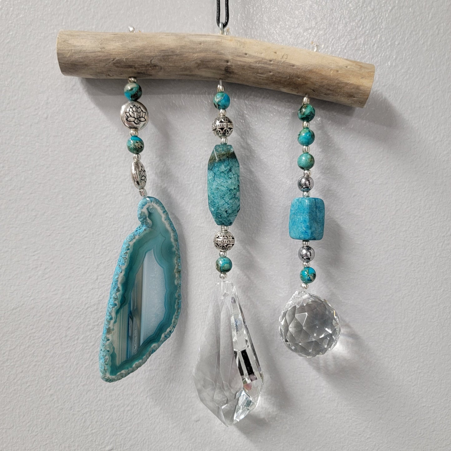 Turquoise Crystal Hanger