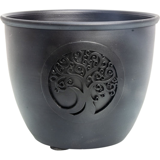 Tree of Life/Yggdrasil Metal Smudge Pot/Candle Holder Large