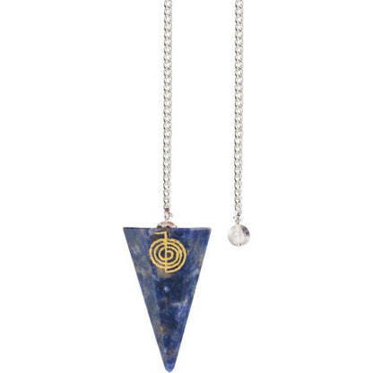 Cho Ku Rei Reiki Symbol Sodalite Pendulum