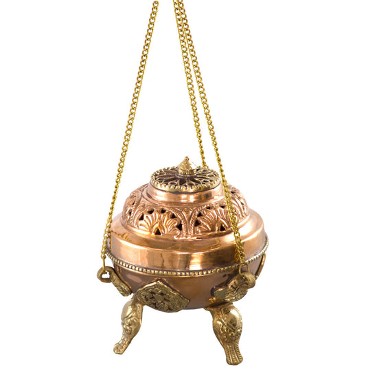 Incense Burner Copper and Brass