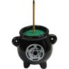 Ceramic Mini Cauldron - Celtic Moon W/pentacle