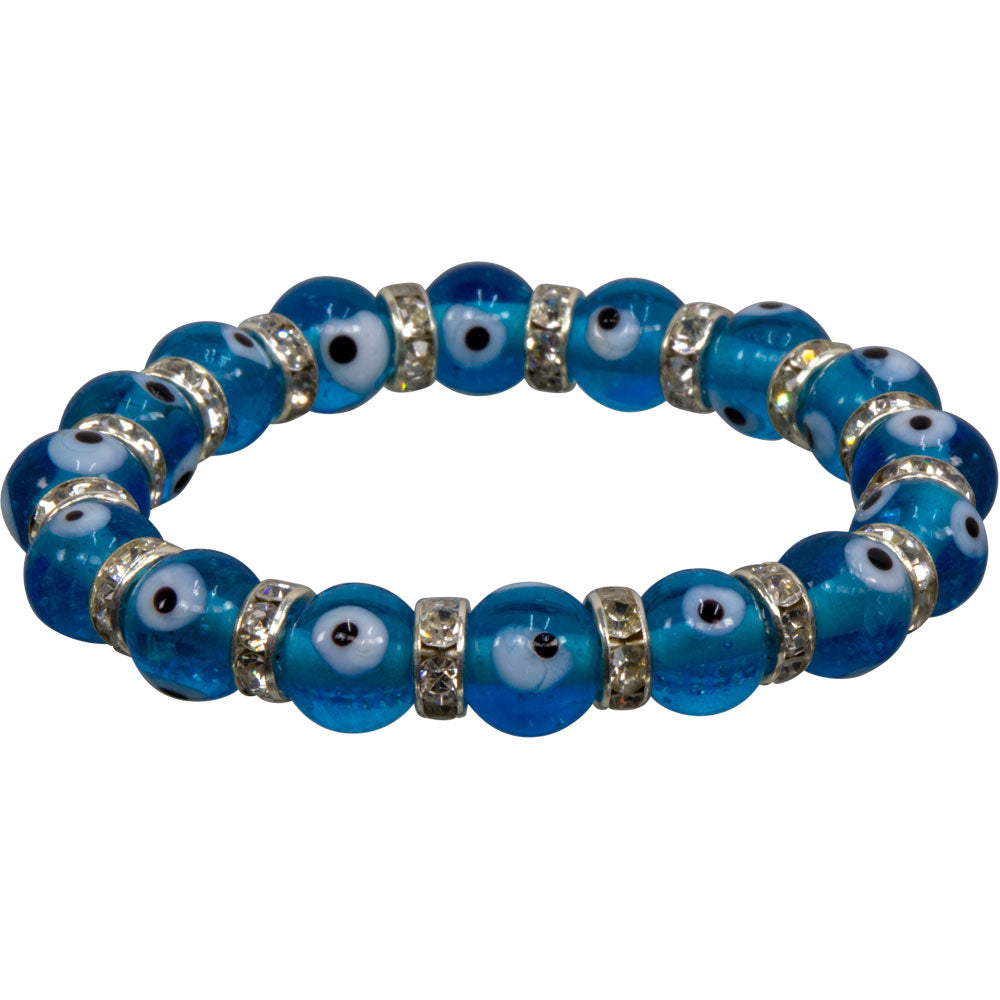 Evil Eye Bracelet in Aqua