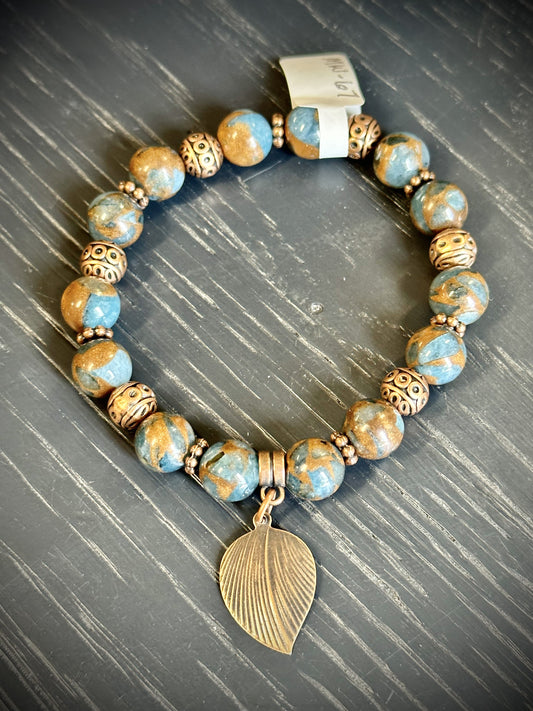 Golden Aqua Quartz Bracelet