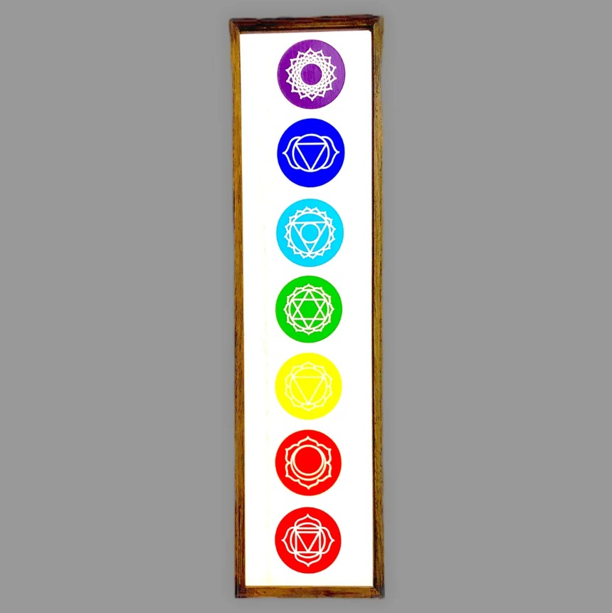 Chakra Wood Sign