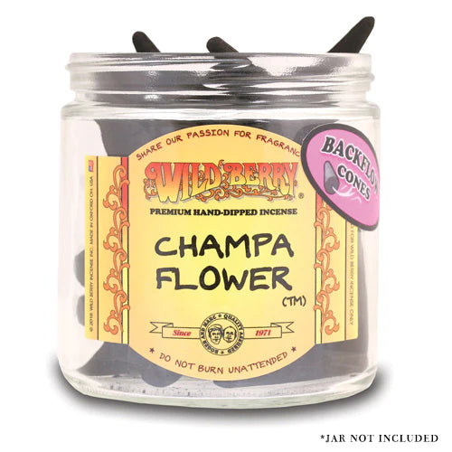 Champa Flower Wild Berry Backflow Incense Cones