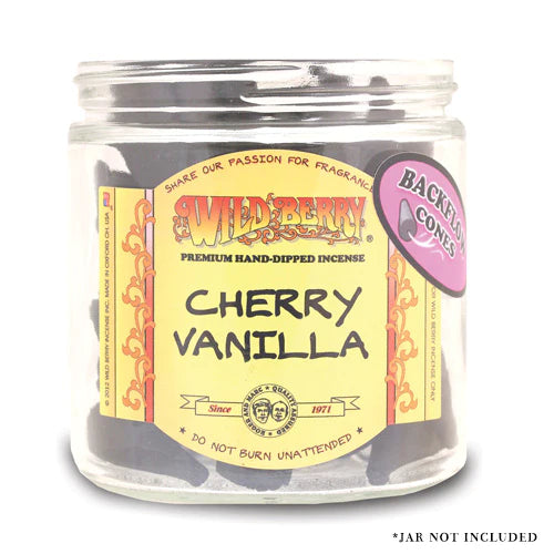 Cherry Vanilla Wild Berry Backflow Incense Cones