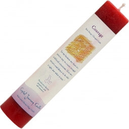 Courage Reiki Herbal Pillar Candle
